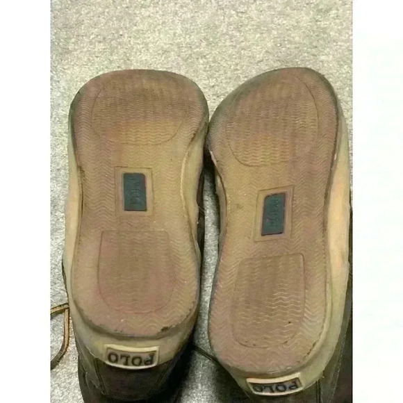 Mens polo ralph lauren leather boots size 10.5D Tedd - Picture 7 of 8